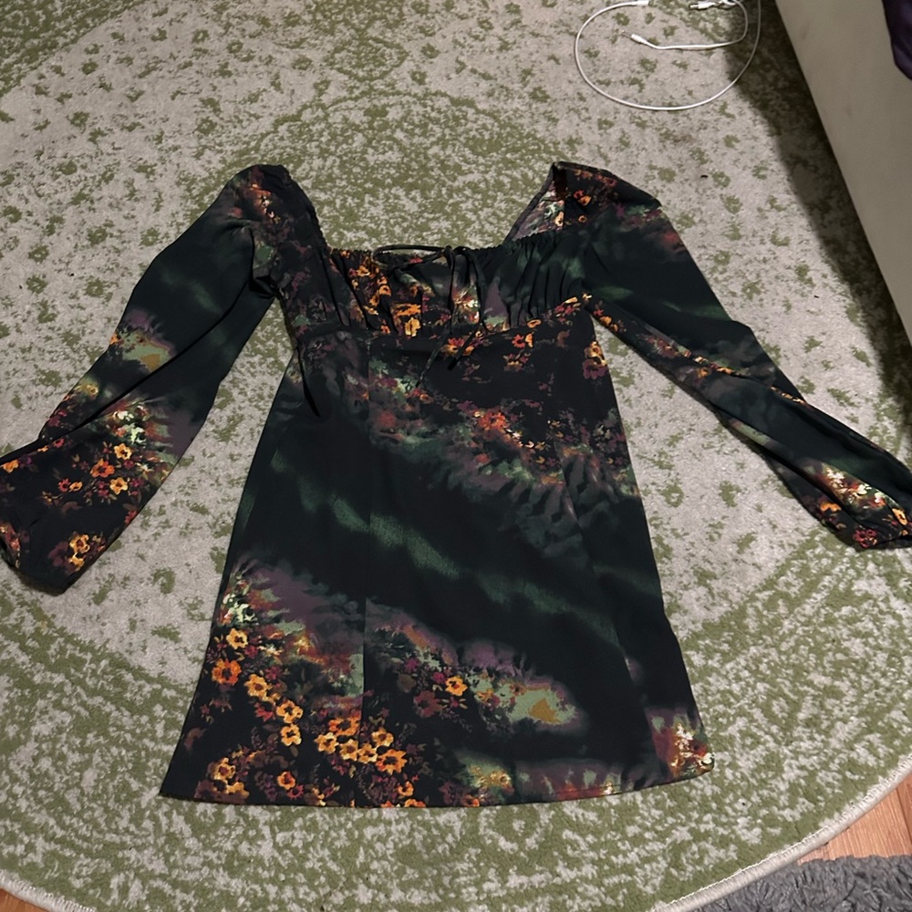 UO Floral Long Sleeve Dress
